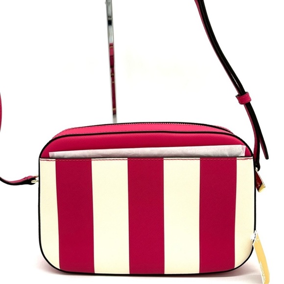 Michael Kors Large EW Zip Chain Xbody Crossbody Bag Electric Pink Multi - Picture 5 of 9